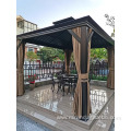 waterproof gazebo Aluminum Metal Vented Roof Pavillon